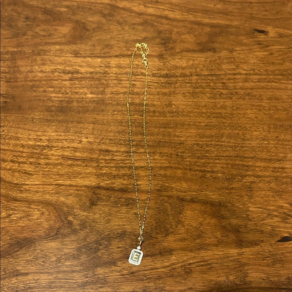 Gold Initial Pendant Necklace